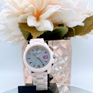 Watch | Coach Greyson Pink Ceramic | Grey Dial | New